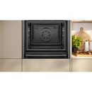 Grade B Neff N70 Slide & Hide B54CR71G0B 60cm Single Built In Electric Oven Graphite Grey