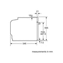 Grade B Neff N70 Slide & Hide B54CR71G0B 60cm Single Built In Electric Oven Graphite Grey