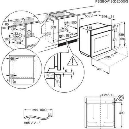Grade C AEG 8000 Series BPE948730M 60cm Single Oven with Food Probe & Command Wheel Stainless Steel