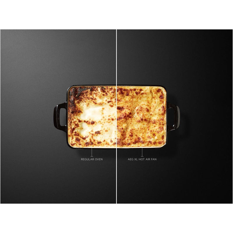 Grade B AEG 6000 Series SteamBake BPK355061B 60cm Single Built In Electric Oven Black