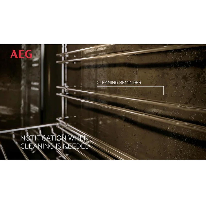 Grade B AEG 6000 Series SteamBake BPK355061B 60cm Single Built In Electric Oven Black