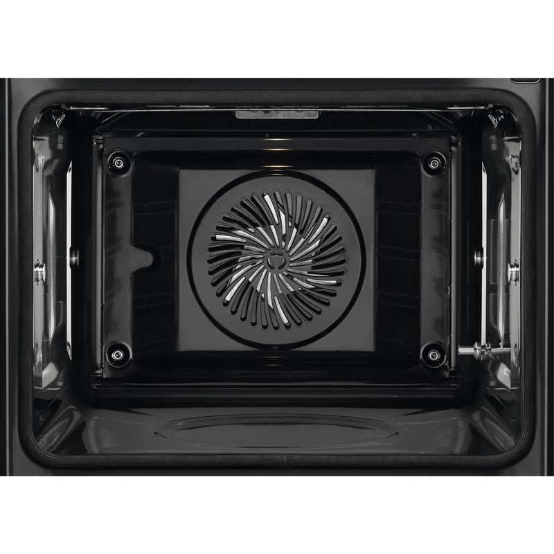 Grade C AEG 6000 Series SteamBake BPK556260B 60cm Single Built In Electric Oven with Food Probe Black