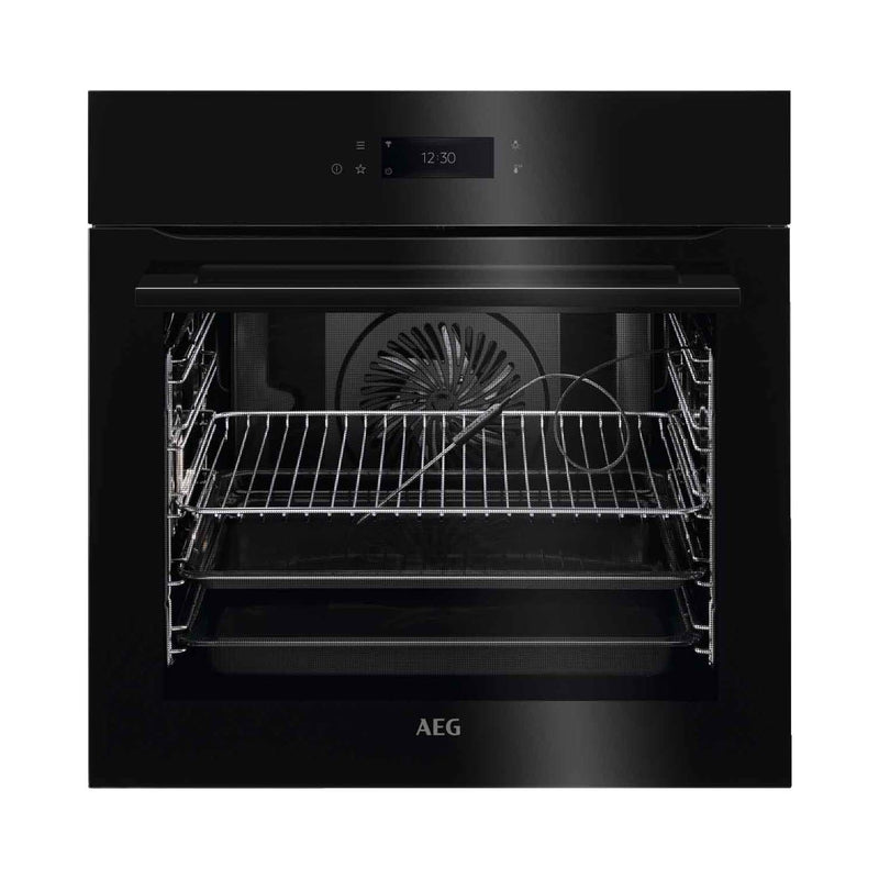 Grade A AEG BPK748380B Pyrolytic 60cm Single Built In Electric Oven Black