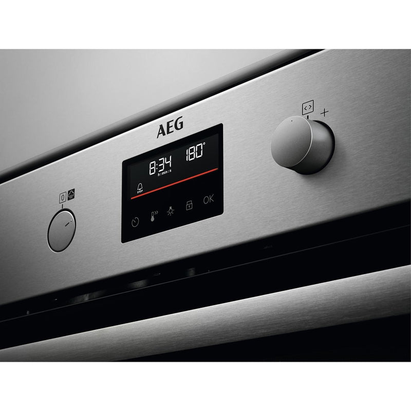 Grade B AEG BPS355061M 6000 Series 60cm Single Built In Electric Oven Stainless Steel