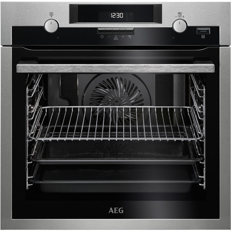 Grade B AEG BPS551020M 60cm Single Built In Electric Oven Stainless Steel
