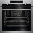 Grade B AEG 6000 SteamBake BPS555060M 60cm Single Built In Electric Oven Stainless Steel