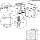Grade A AEG 6000 Series BPX535061M 60cm Single Built In Electric Oven Stainless Steel
