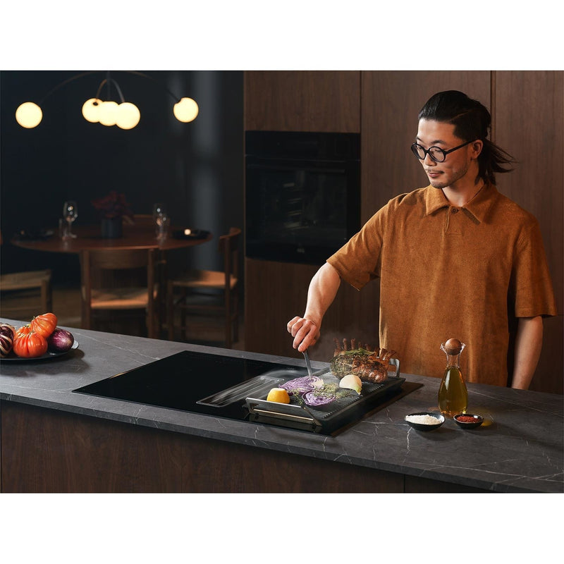 Grade B AEG 6000 Series CCE84543FB 78cm 4 Zone Venting Induction Hob Recirculation Only