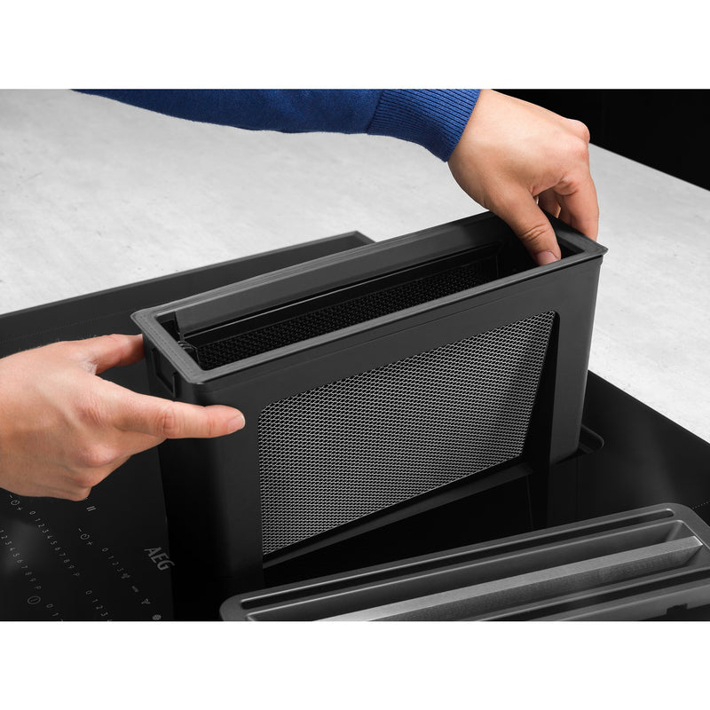 Grade B AEG 6000 Series CCE84543FB 78cm 4 Zone Venting Induction Hob Recirculation Only