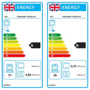 Grade B AEG CIX6500ABM Freestanding cooker Electric Zone induction hob Stainless Steel A