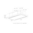 Grade B Elica Cloud 7 CLOUD-SEVEN-DO 90cm Ceiling Extractor Cooker Hood Stainless Steel