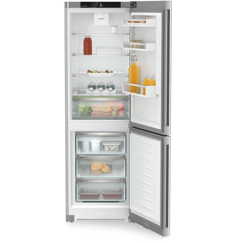 Grade B Liebherr CNsfd5203 Freestanding 330 Litre 60/40 Frost Free Fridge Freezer With Easy Fresh Silver