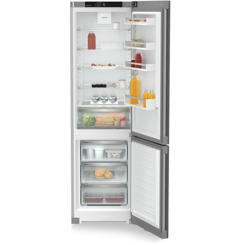Grade B Liebherr CNsfd5703 Freestanding 371 Litre 60/40 Frost Free Fridge Freezer With Easy Fresh Silver