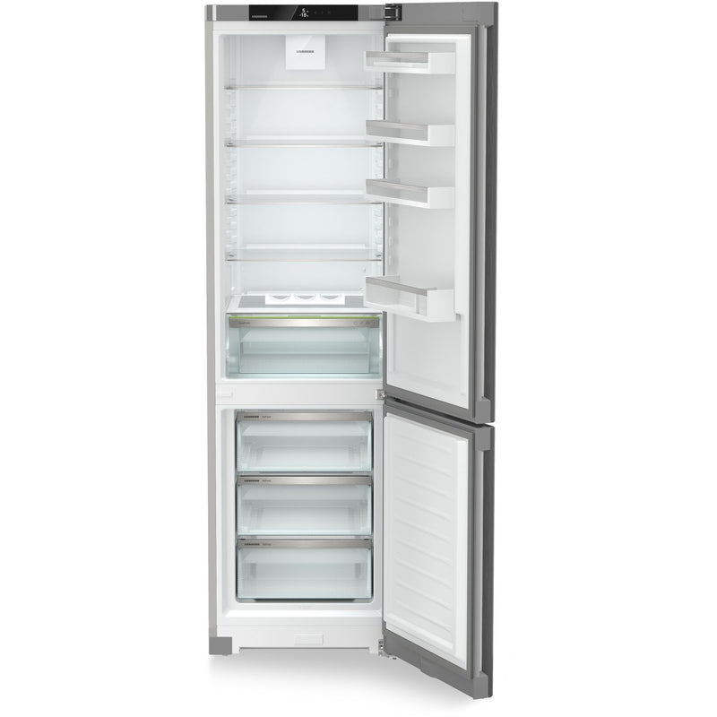 Grade B Liebherr CNsfd5703 Freestanding 371 Litre 60/40 Frost Free Fridge Freezer With Easy Fresh Silver