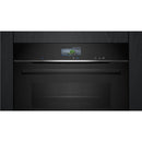Grade A Siemens iQ700 Built-in Compact Oven with Steam Function - Black