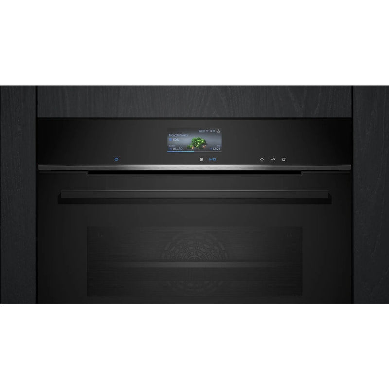 Grade B Siemens iQ700 CS736G1B1 Compact Oven with Steam Function Black