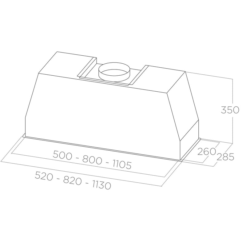 Grade B Elica Pro CT-35-90 90cm Canopy Cooker Hood Stainless Steel