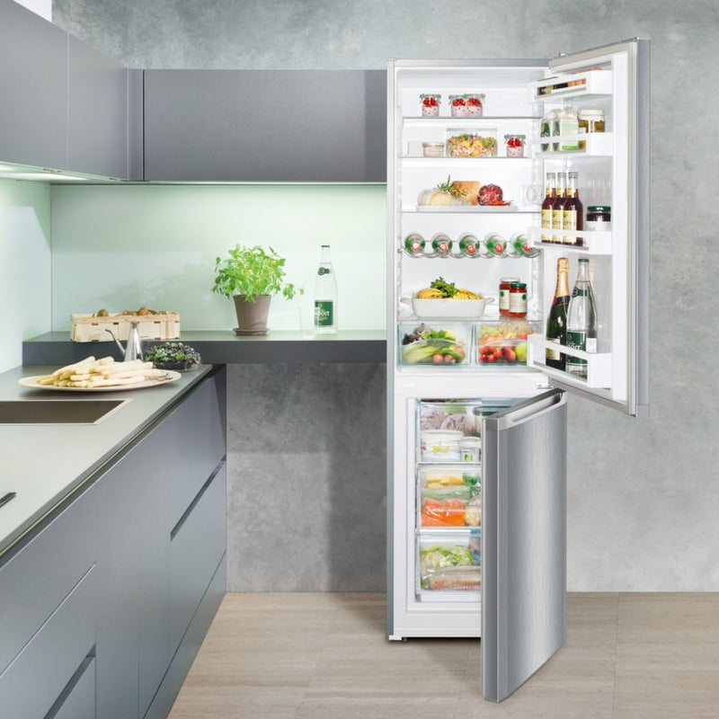 Grade A Liebherr CUele3331 Freestanding 296 Litre 70/30 Fridge Freezer Silver