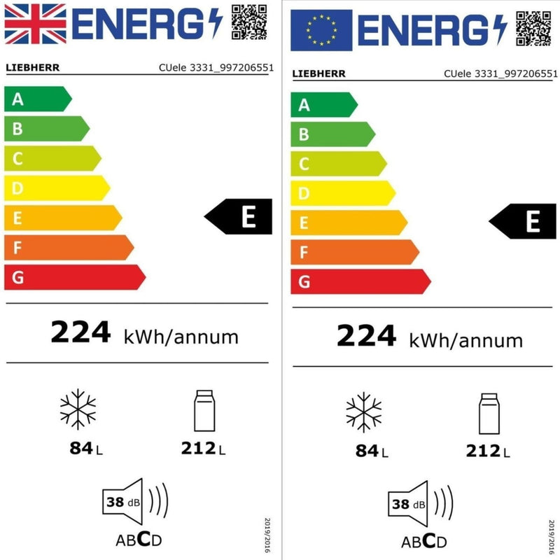 GRADE A2 - Liebherr 296 Litre 70/30 Freestanding Fridge Freezer - Silver