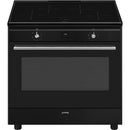 Grade C Smeg Concert 90cm Induction Range Cooker - Black