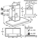 Grade A AEG 6000 Series 60cm ExtractionTech Cooker Hood - Stainless Steel