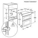 GRADE A1 - AEG 6000 Series DCE731110M Built-In Electric Double Oven - Stainless Steel