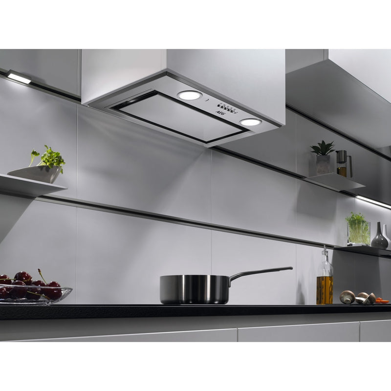 Grade B AEG 6000 Series DGE5661HM 54cm Canopy Cooker Hood Stainless Steel