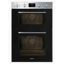 Grade B Smeg Cucina Built In Double Oven - Black