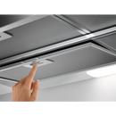 Grade C 90cm Silver Pull Out Hood, Mechanical Push Buttons, 3 Speeds, LED Lighting, Charcoal filter included (ECFB03)