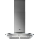 Grade A AEG DTB3653M 60cm Chimney Cooker Hood with Curved Glass Canopy Stainless Steel