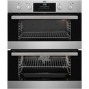 Grade B AEG DUB331110M 60cm Double Built Under Electric Oven with Catalytic Liners Stainless Steel