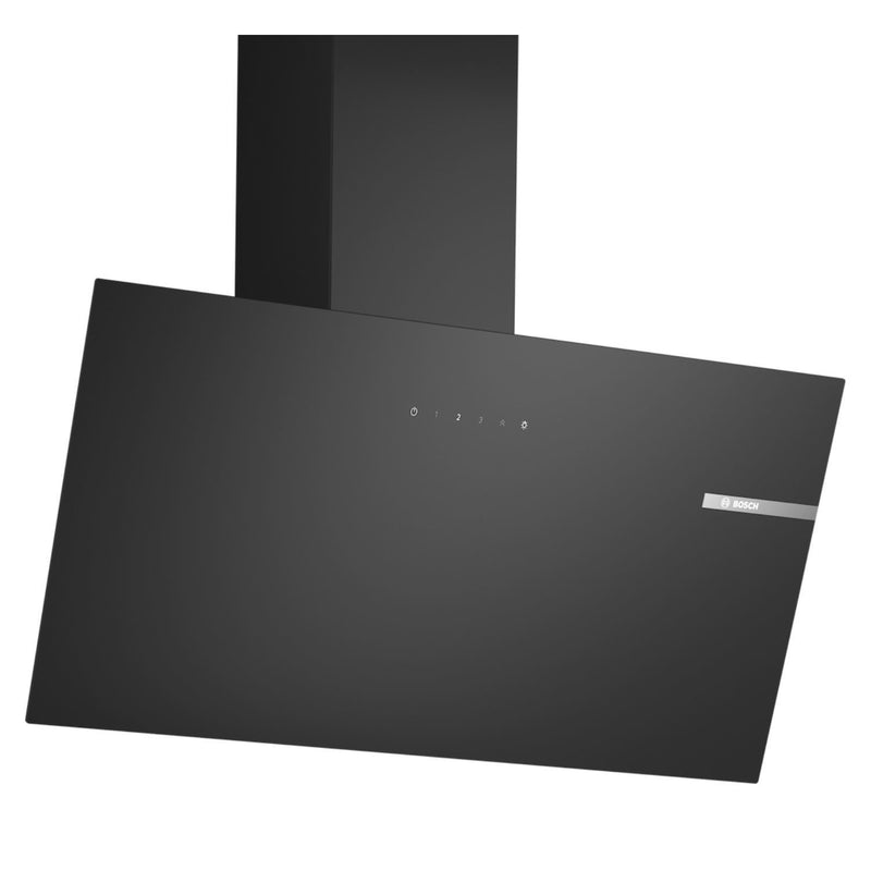 Grade A Bosch Series 2 DWK85DK60B 80cm Angled Chimney Cooker Hood Black