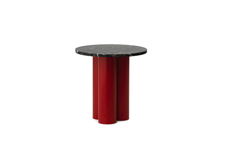 Normann Copenhagen Dit Table Bright Red Portoro Gold
