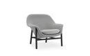 Normann Copenhagen Drape Lounge Chair Low Black Oak Remix/Hallingdal