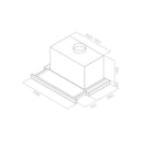 Grade A Elite ELITE14-LED-60 60cm Telescopic Cooker Hood Stainless Steel