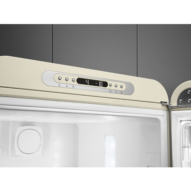 Grade A Smeg FAB32RCR5UK Freestanding 331 Litre 50's Style 60/40 Frost Free Fridge Freezer Cream