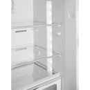 Grade A Smeg 331 Litre Fifties Style Right Hand Hinge 70/30 Fridge Freezer - Pastel Blue
