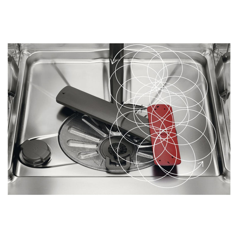 Grade B AEG 6000 SatelliteClean FEE63600ZM 13 Place Semi Integrated Dishwasher Stainless steel
