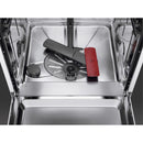 Grade A AEG 9000 SatelliteClean Freestanding Dishwasher Full Size, 30 Minute Quick Wash Dishwasher, 13 Place Settings, silver, C rated