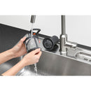 Grade A AEG 9000 SatelliteClean Freestanding Dishwasher Full Size, 30 Minute Quick Wash Dishwasher, 13 Place Settings, silver, C rated