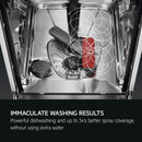 Grade A AEG 9000 SatelliteClean Freestanding Dishwasher Full Size, 30 Minute Quick Wash Dishwasher, 13 Place Settings, silver, C rated