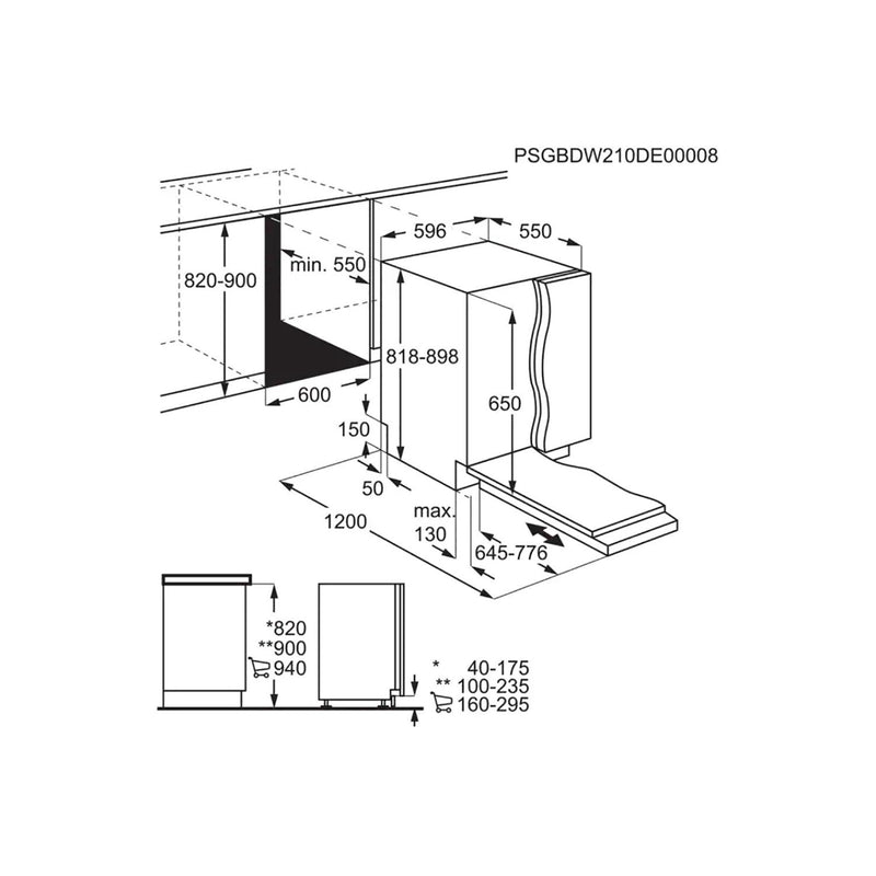 Grade A AEG SatelliteClean FSS64907Z Fully Integrated 14 Place Dishwasher