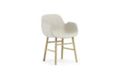 Normann Copenhagen Form Armchair Full Upholstery Oak Main Line flax