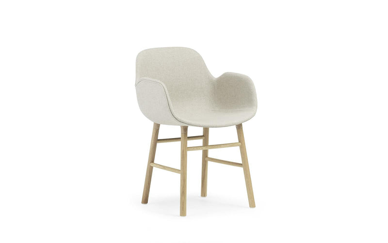 Normann Copenhagen Form Armchair Full Upholstery Oak Main Line flax