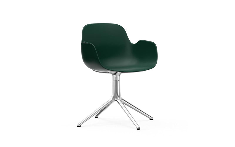 Normann Copenhagen Form Armchair Swivel 4L Alu Green