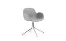 Normann Copenhagen Form Armchair Swivel 4L Full Upholstery Aluminium Synergy