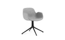 Normann Copenhagen Form Armchair Swivel 4L Full Upholstery Black Aluminium Synergy