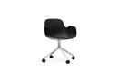 Normann Copenhagen Form Armchair Swivel 4W Aluminium/Black