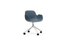 Normann Copenhagen Form Armchair Swivel 4W Aluminium/Blue