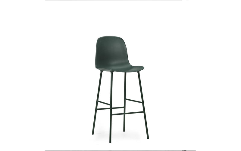 Normann Copenhagen Form Bar Chair 65 cm Steel Green